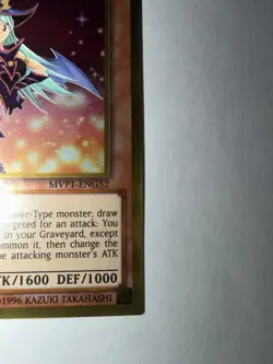 Yu-Gi-Oh Chocolate Magician Girl MVP1-ENG52 Gold Rare 1st Edition - Image 3