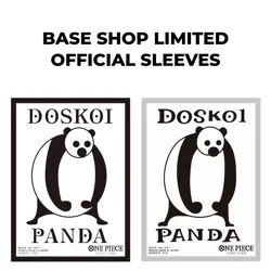 ONE PIECE CARD GAME BASE SHOP LIMITED DOSKOI PANDA Set of 2 SLEEVES Japanese - Image 1