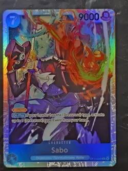 **Sabo OP15-046 SR One Piece TCG OP15 Foil English Adventure On Kami's Island** - Image 1