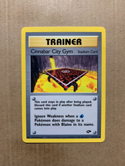 Cinnabar City Gym 113/132 Gym Challenge - Uncommon Pokemon Card - NM/Mint - Image 1