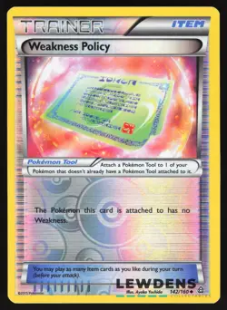 Weakness Policy - 142/160 - Uncommon Reverse Holo - Primal Clash - Pokemon Card - Image 1