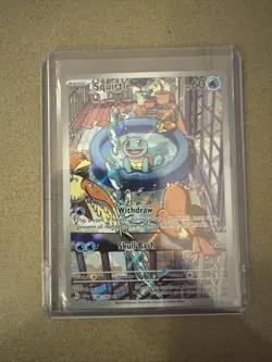 Pokemon TCG Squirtle 148/142 Stellar Crown Illustration Rare Card - Image 1