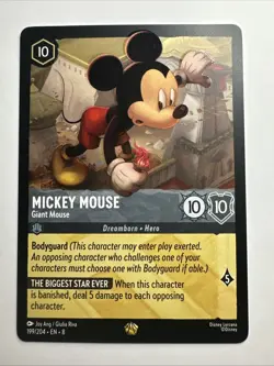 Mickey Mouse - Giant Mouse 199/204 Reign of Jafar Regular Disney Lorcana Card NM - Image 1