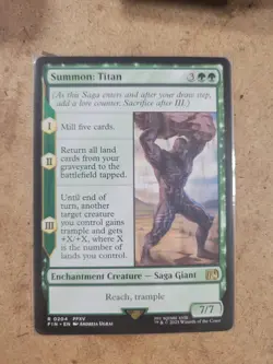 MTG Magic the Gathering Summon: Titan (204/764) Final Fantasy LP - Image 1