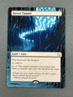 Secret Tunnel MTG Avatar: The Last Airbender Hand Painted Full Altered Art Tentz - Image 1