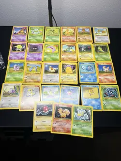 Pokemon TCG Base Set WOTC all Commons And Uncommons 70 Card Lot Pikachu - Image 3