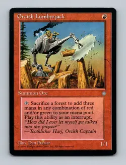 Orcish Lumberjack Ice Age Non-Foil MTG MP - Image 1