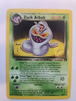Dark Arbok Team Rocket Pokemon Card WOTC NM - Image 1