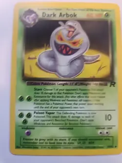Dark Arbok Team Rocket Pokemon Card WOTC NM - Image 3