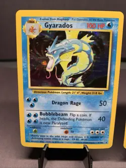 Pokemon TCG Base Set Holo Rare Collection Lot 2x WOTC VTG Mewtwo & Gyarados - Image 2