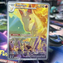 Rapidash 189/182 Sv10: Destined Rivals Holo Illustration Rare Pokemon TCG NM - Image 1