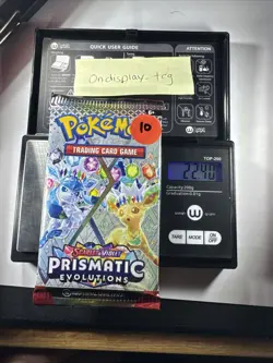 22.40 Prismatic Evolutions Pokemon Booster Pack New Sealed - Image 1