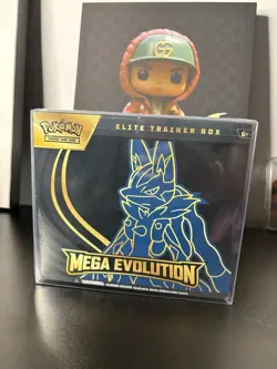 Pokemon TCG: Mega Evolution Lucario Factory Sealed Elite Trainer Box - Image 1
