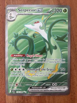 Pokemon TCG Serperior EX 156/086 Black Bolt Ultra Rare NM - Image 1