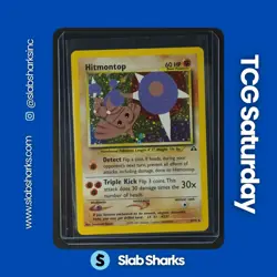 2001 POKEMON NEO DISCOVERY #3/75 HITMONTOP HOLO RARE - Image 1