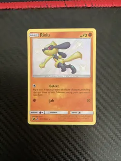 Pokemon Hidden Fates Riolu SV21/SV94 Shiny Vault Shiny Holo Rare NM - Image 1