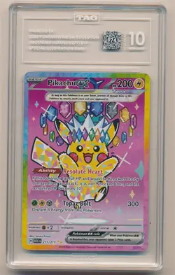 2026 POKEMON ASCENDED HEROES SPECIAL ILLUSTRATION RARE PIKACHU EX #277 TAG 10 - Image 1