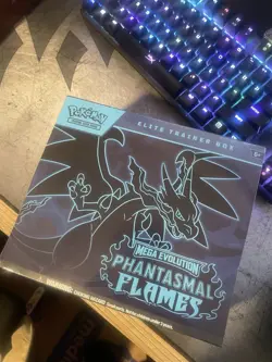 Pokemon TCG Mega Evolution Phantasmal Flames Elite Trainer Box (Sealed) - Image 1