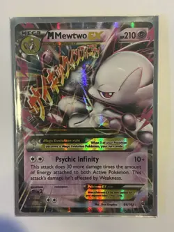 Pokemon M Mewtwo EX Ultra Rare Holo 64/162 Breakthrough Mega Mewtwo Y - Image 1