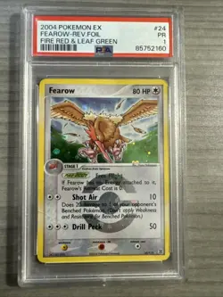2004 Pokemon Fearow #24 Reverse Holo Fire Red & Leaf green PSA 1 (POP 1!) - Image 1