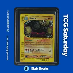 2002 POKEMON EXPEDITION SET #14/165 GOLEM HOLO RARE - Image 1