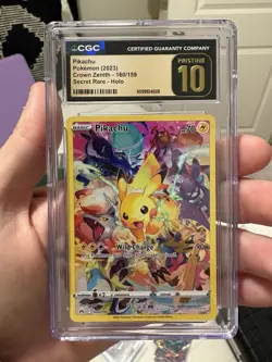 2023 Pokemon SWSH Crown Zenith Pikachu PRISTINE #160/159 CGC 10 - Image 1