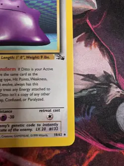 Pokemon Fossil Ditto 18/62 Non Holo - Image 4