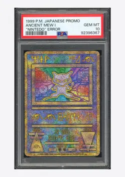 Pokemon PSA 10 Ancient Mew I Promo 1999 Nintedo Error Japanese - Image 1