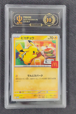 APH Black 10 Pikachu McDonald's Promo Japanese 020/M-P 2025 Pokemon - Image 1