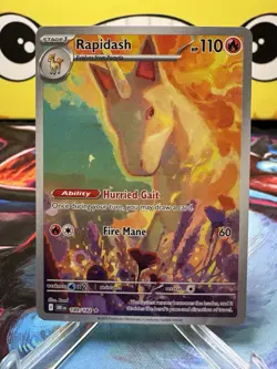 Pokemon Rapidash - Holo SV10: Destined Rivals (DRI) 189/182 NM - Image 1