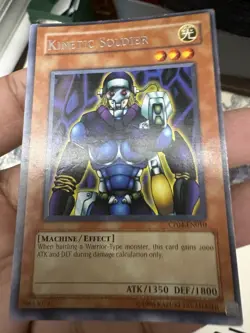 KINETIC SOLDIER - CP04-EN010 - RARE - Unlimited Miscut Misprint LP - Image 2