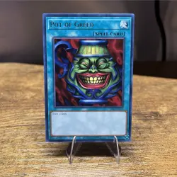 Konami Pot of Greed LOB-EN119 Blue Eyes 25th Anniv Rare Spell Unlimited English - Image 1