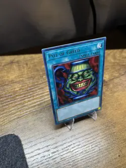 Konami Pot of Greed LOB-EN119 Blue Eyes 25th Anniv Rare Spell Unlimited English - Image 3