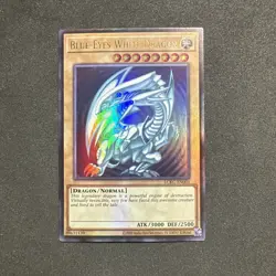 Yu-Gi-Oh! Blue-Eyes White Dragon (Version 2) ULTRA RARE LCKC-EN001 FOIL - Image 1