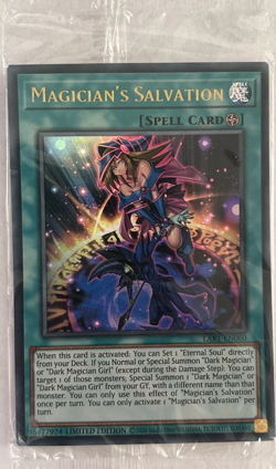 Magician's Salvation LART-EN060 Sealed Ultra Rare Yugioh TCG Lost Art Promo - Image 1