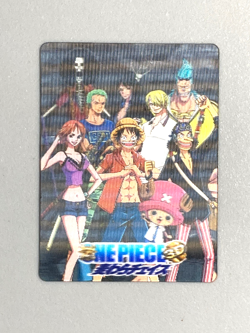 Straw Hat Crew - Mugiwara Chase - One Piece meiji 3D Card Japanese - Image 1