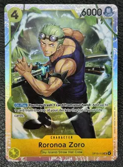 Roronoa Zoro OP15-113 SR - English One Piece TCG: Adventure on Kami's Island NM - Image 1