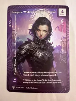 Wonders of The First- Morgana "Widowmaker" Wraithspire Alt Art OCM #54/75 CoTS - Image 1