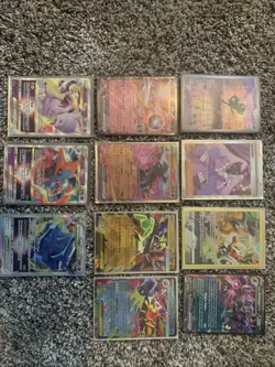 11 Card Lot Pokemon TCG Full Art EX GX VStar Mega - Image 1
