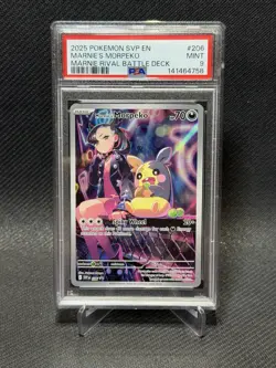 PSA 9 Marnie’s Morpeko 206 Sv: Scarlet & Violet Promo Cards Holo - Image 1