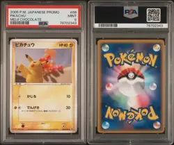 PSA 9 Pikachu 068/PCG-P Promo Meiji Chocolate Japanese Pokemon Card 2005 - Image 4