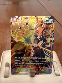 Dragon Ball TCG Winner Card Android 18 FP-052 Holofoil - Image 1