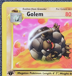 1st Edition Golem - Fossil - #36/62 - Vintage Pokemon Card 1999 WOTC - Image 2