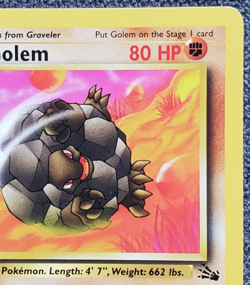 1st Edition Golem - Fossil - #36/62 - Vintage Pokemon Card 1999 WOTC - Image 3