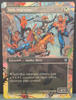 Web-Warriors 203 BORDERLESS Marvel Spider-man Card MTG TCG Game Near Mint NM - Image 1
