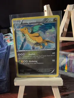 Pokemon TCG Dragonite Plasma Freeze 83/116 Holo 150 HP Deafen Healwing Card - Image 1