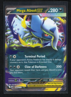 Mega Absol EX 086/132 ME: Mega Evolution | NM Double Rare Pokemon Card - Image 1