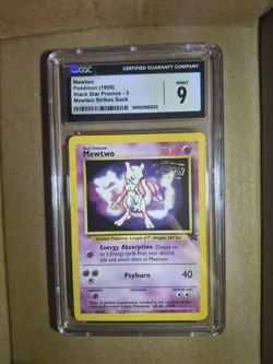 CGC 9 Mewtwo 3 Black Star Promo Mewtwo Strikes Back 1999 Pokemon Card - Image 3