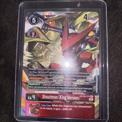 Shoutmon (King Version) BT10-111 XROS Encounter - Digimon Card - Secret Rare SEC - Image 1