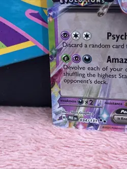 Espeon ex - (Prismatic Evolutions Stamp) 034/131 Miscellaneous Cards & Products - Image 5